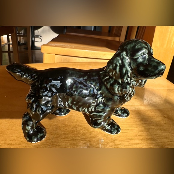 Vintage Glazed Ceramic Dog Figurine - Picture 2 of 9